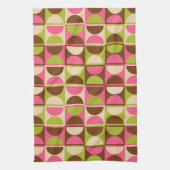 Moderne geometrisch Abstract patroon uit het midde Theedoek (Verticaal)