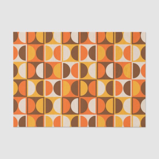Moderne geometrisch Abstract patroon uit het midde Tissuepapier (Voorkant)