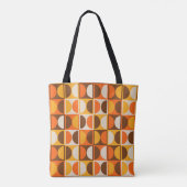 Moderne geometrisch Abstract patroon uit het midde Tote Bag (Achterkant)