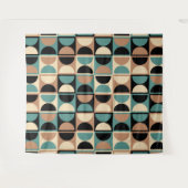 Moderne geometrisch Abstract patroon uit het midde Wandkleed (Voorkant (horizontaal))