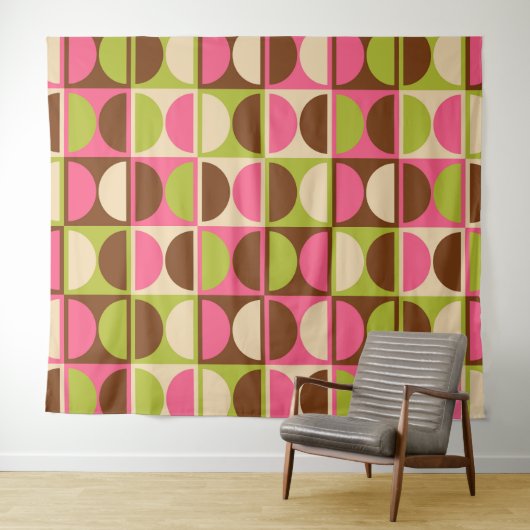 Moderne geometrisch Abstract patroon uit het midde Wandkleed (In Situ (horizontaal))