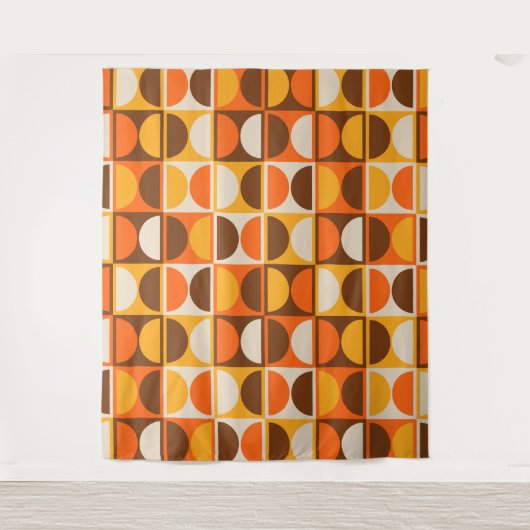 Moderne geometrisch Abstract patroon uit het midde Wandkleed (Voorkant)