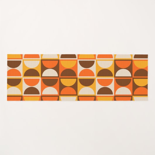 Moderne geometrisch Abstract patroon uit het midde Yogamat (Voorkant (horizontaal))