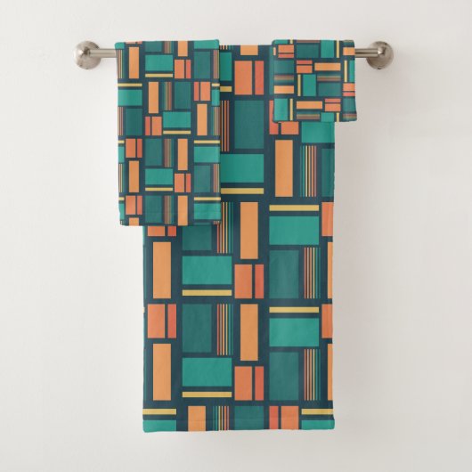 Moderne Geometrisch Bad Handdoek (Insitu)