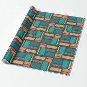 Moderne Geometrisch Cadeaupapier (Uitgerold)