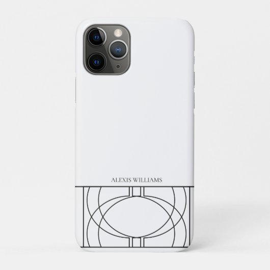 Moderne Geometrisch Huidige Patroon Case-Mate iPhone Case (Achterkant)