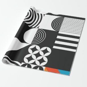 Moderne geometrisch in scandinavische stijl cadeaupapier