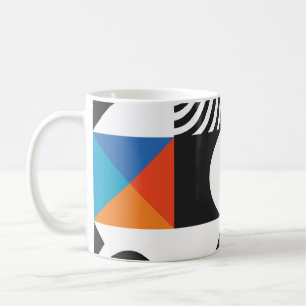 Moderne geometrisch in scandinavische stijl koffiemok