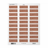 Moderne Geometrisch | Koper Retouradreslabel Etiket (Full Sheet)
