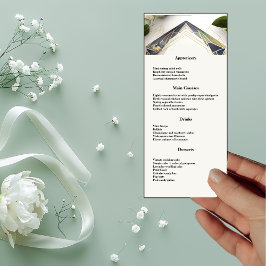 Moderne geometrisch met menu 'Dinner' van kleine b