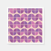 Moderne geometrisch roze Paarse motief uit het mid Servet (Voorkant)