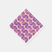 Moderne geometrisch roze Paarse motief uit het mid Servet (Hoek)