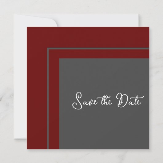 Moderne geometrisch sparen de Datum Save The Date (Voorkant)