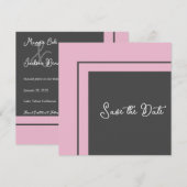 Moderne geometrisch sparen de Datum Save The Date (Voorkant / Achterkant)