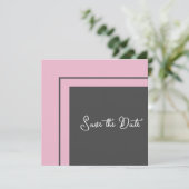 Moderne geometrisch sparen de Datum Save The Date (Staand voorkant)