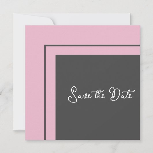 Moderne geometrisch sparen de Datum Save The Date (Voorkant)