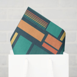 Moderne Geometrisch Tissuepapier