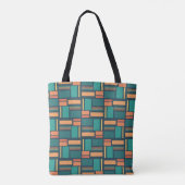 Moderne Geometrisch Tote Bag (Achterkant)