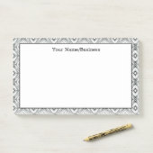 Moderne Geometrische Aangepaste Naam Post-it® Notes (Op bureau)
