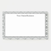 Moderne Geometrische Aangepaste Naam Post-it® Notes (Voorkant)
