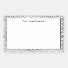 Moderne Geometrische Aangepaste Naam Post-it® Notes