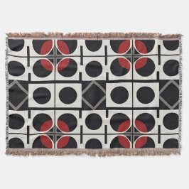 Moderne Geometrische Abstract Met Cirkels Deken