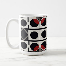 Moderne Geometrische Abstract Met Cirkels Koffiemok