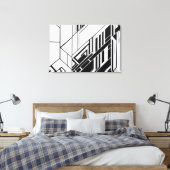 Moderne Geometrische Abstracte Canvas Afdruk (Insitu (Slaapkamer))