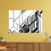 Moderne Geometrische Abstracte Canvas Afdruk (Insitu (Woonkamer))