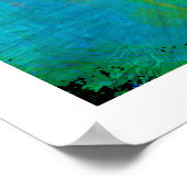 Moderne Geometrische Abstracte Colorful Art Poster (Hoek)