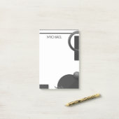 Moderne Geometrische Abstracte, gepersonaliseerde  Post-it® Notes (Op bureau)