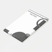 Moderne Geometrische Abstracte, gepersonaliseerde  Post-it® Notes (Schuin)
