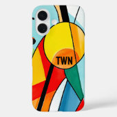 Moderne geometrische Abstracte heldere kleuren Case-Mate iPhone Case (Achterkant)