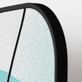 Moderne geometrische Abstracte heldere kleuren Ini Pickleball Paddle (Links Detail)