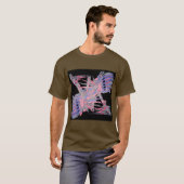 Moderne Geometrische Abstracte Heren Kunst T-shirt (Voorkant volledig)