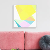 moderne geometrische abstracte kleurrijke kunst canvas afdruk (Insitu (Woonkamer))