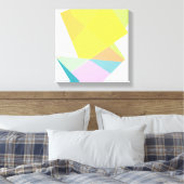moderne geometrische abstracte kleurrijke kunst canvas afdruk (Insitu (Slaapkamer))