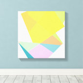 moderne geometrische abstracte kleurrijke kunst canvas afdruk (Insitu (Houten vloer))