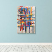 Moderne geometrische Abstracte kunst Canvas Afdruk (Insitu (Houten vloer))