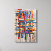 Moderne geometrische Abstracte kunst Canvas Afdruk (Voorkant)