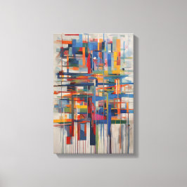 Moderne geometrische Abstracte kunst Canvas Afdruk