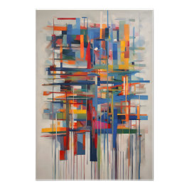 Moderne Geometrische Abstracte Kunst Foto Afdruk