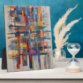 Moderne geometrische Abstracte kunst Fotoplaat (Zijkant)