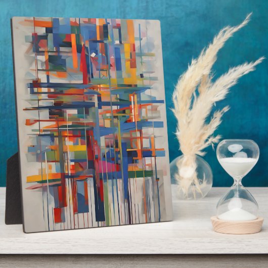 Moderne geometrische Abstracte kunst Fotoplaat (Zijkant)