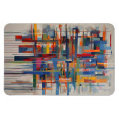 Moderne Geometrische Abstracte Kunst Magneet (Horizontaal)