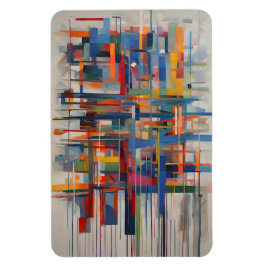 Moderne Geometrische Abstracte Kunst Magneet