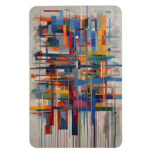Moderne Geometrische Abstracte Kunst Magneet