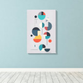 Moderne geometrische Abstracte kunst - minimalisti Canvas Afdruk (Insitu (Houten vloer))