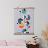 Moderne geometrische Abstracte kunst - minimalisti Hangend Wandkleed (Slaapkamer)