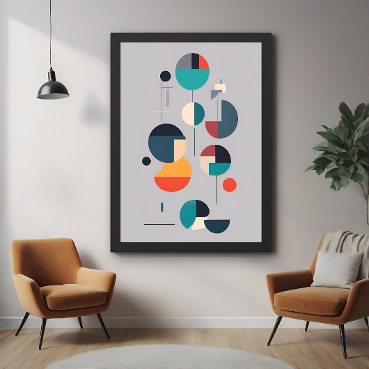 Moderne geometrische Abstracte kunst - minimalisti Perfect Poster